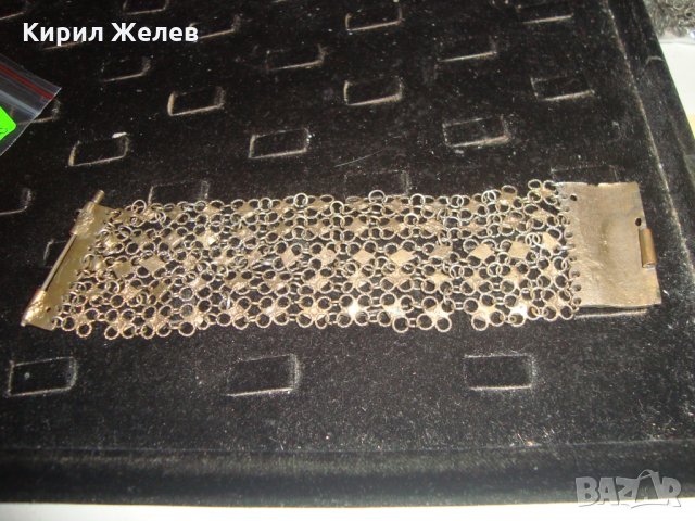 17-18 ВЕК САЧАНЕНА СРЕБЪРНА с ЖИВАЧНА ПОЗЛАТА ВЪЗРОЖДЕНСКА ПЛЕТКА ЕТНО - ГРИВНА РЪЧЕН УНИКАТ 20579, снимка 10 - Антикварни и старинни предмети - 33215737