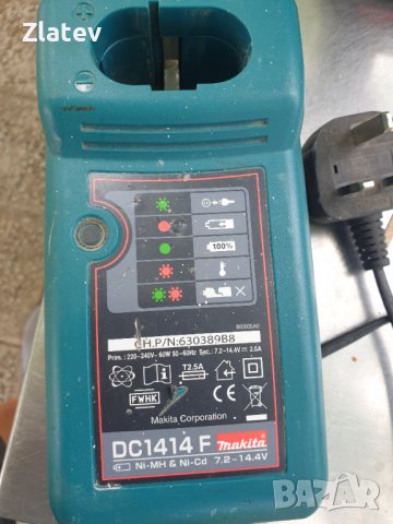 Оригинално зарядно за Makita DC1414F, снимка 2 - Винтоверти - 37274482