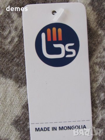  Шал в алпийска шарка, 100% органична вълна , Монголия-7, снимка 5 - Шапки - 25966160