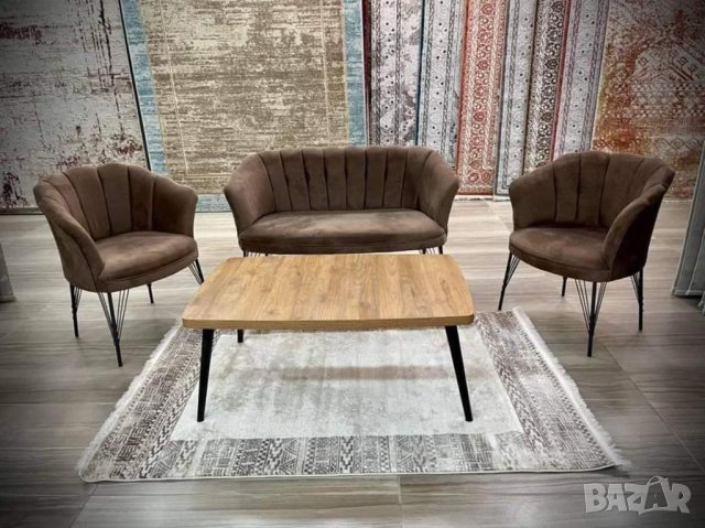 Комплект двуместно канапе и две кресла 590лв, снимка 3 - Дивани и мека мебел - 42698389