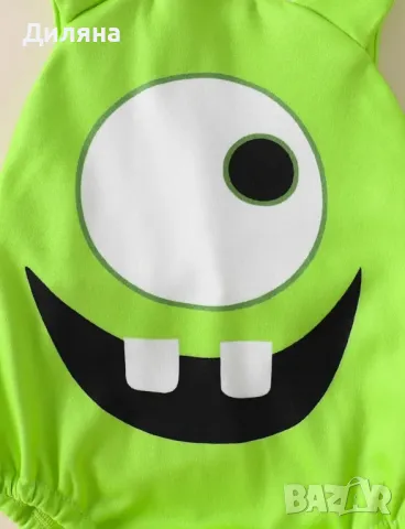 бебешко боди Monster с шапка /Halloween , снимка 6 - Бодита за бебе - 48247434
