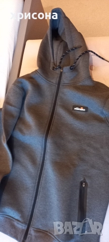 Мъжки суичър в сиво - М