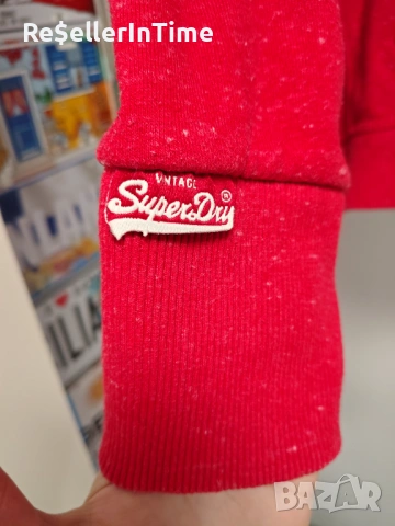 Дамски суичър Superdry в червено , снимка 4 - Якета - 53506988