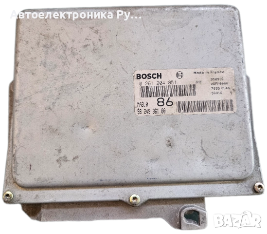 компютър PEUGEOT 106 1.0, BOSCH 0 261 204 051, 0261204051, 96 249 361 80, 9624936180, MA3.0 86 
