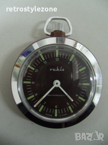 № 7273 стар джобен часовник  - Ruhla  , снимка 1 - Антикварни и старинни предмети - 43135272
