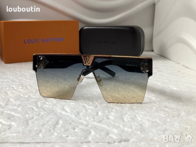 -22 % разпродажба Louis Vuitton 2023 висок клас дамски слънчеви очила маска Мъжки Унисекс, снимка 3 - Слънчеви и диоптрични очила - 38978445
