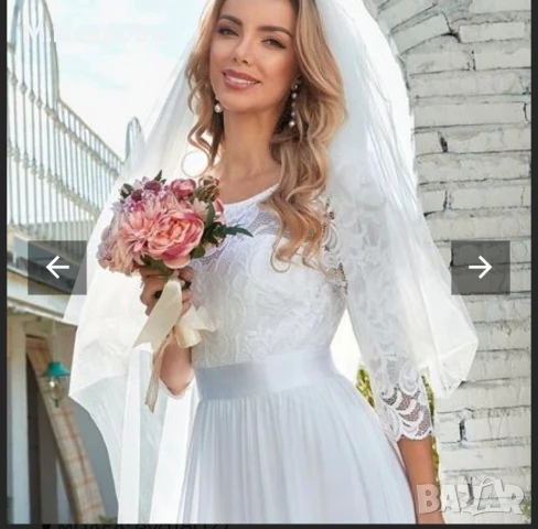 Булчинска рокля  размер S/М - НОВА, снимка 12 - Рокли - 50923586