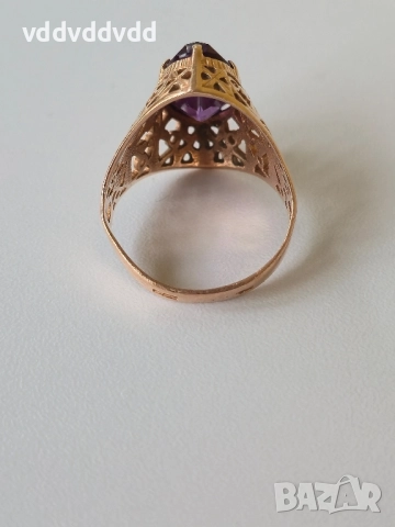 СССР златен пръстен 14 карата , снимка 17 - Пръстени - 52120344