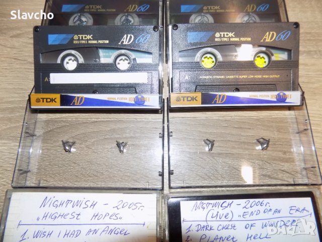 Аудио касети - 6 броя -Tdk AD-60/90/120/ със записи на - Nightwish - 2000/2002/2004/2005/ 2006 live, снимка 5 - Аудио касети - 40752571