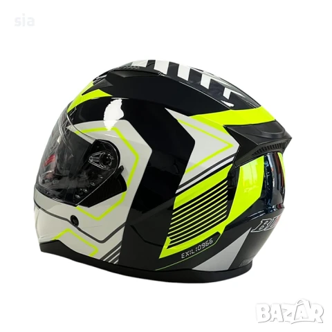 Каска за мотор с очила и слюда, 4 размера, снимка 3 - Аксесоари и консумативи - 49448159