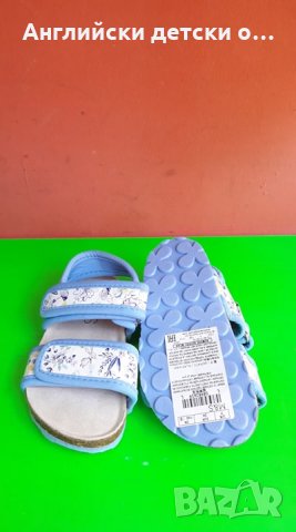 Английски детски сандали с естествена кожастелка-ортопедични-M&S, снимка 5 - Детски сандали и чехли - 28536995