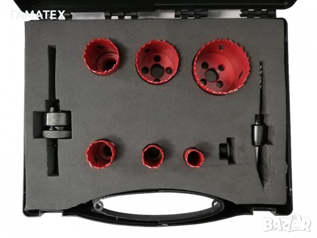 Боркорони 16-51мм Bi-metal -  комплект 9ч., 534101, снимка 2 - Други инструменти - 36890376