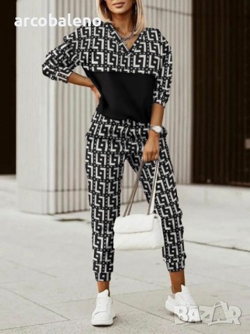 Дамски висококачествен комплект от две части, 6цвята, снимка 4 - Комплекти - 44105251