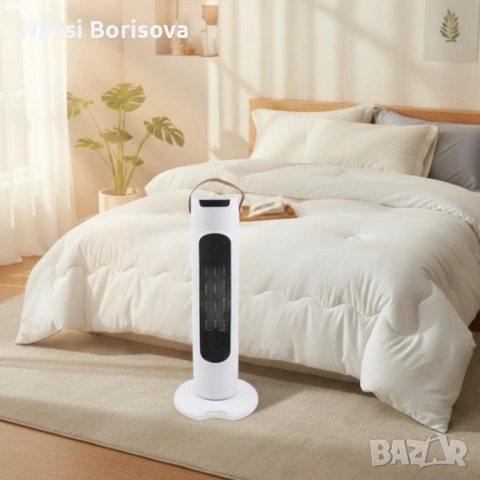 Вентилаторна печка 2 в 1 за бързо и равномерно отопление + целогодишен олекотен юрган за спокоен сън, снимка 4 - Отоплителни печки - 53444956