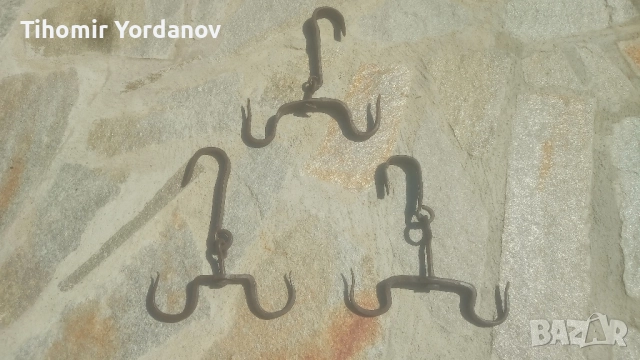 Ченгели,куки за месо., снимка 5 - Антикварни и старинни предмети - 51546004