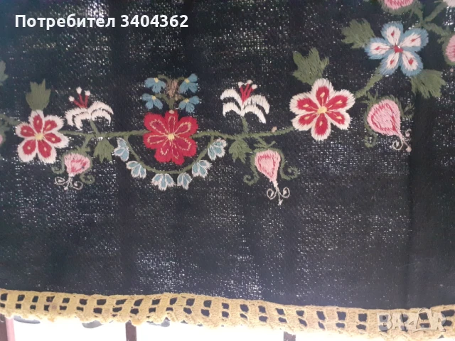 Автентична стара вълнена престилка за носия бродерия, снимка 3 - Антикварни и старинни предмети - 51150867