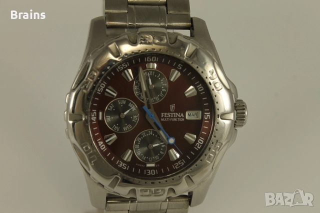 FESTINA 16242 Multifunction Мъжки Стоманен Кварцов Часовник, снимка 4 - Мъжки - 51984921