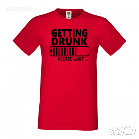 Мъжка тениска Getting Drunk Please Wait,Бира,Бирфест,Beerfest,Подарък,Изненада,Рожден Ден, снимка 3 - Тениски - 36377816
