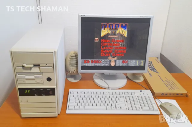 ⭐Продавам уникален ретро геймърски компютър Pentium MMX с WINDOWS 95 и 35 Класически Игри!⭐, снимка 6 - Антикварни и старинни предмети - 49087120