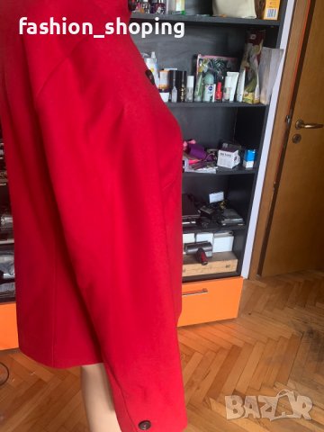 Кокетно късо червено палто Marc O'Polo (вълна и кашмир), размер 36, снимка 8 - Палта, манта - 39008929
