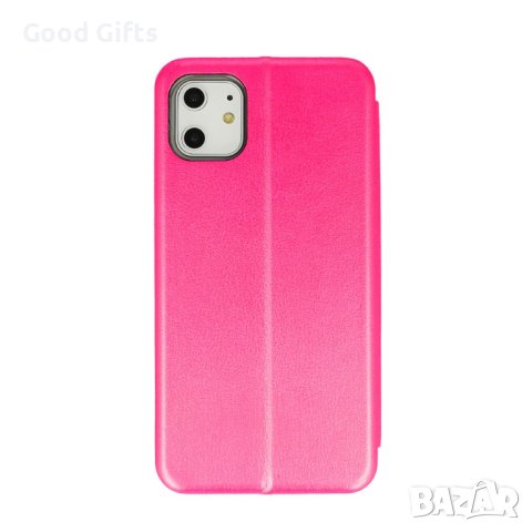 Кожен Калъф за iPhone 15 Розов, Тип Тефтер L-99, снимка 3 - Калъфи, кейсове - 43034112