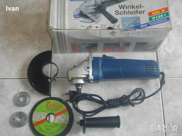 Technic-500 Вата-ф115мм-Ъглошлайф-Белгия/Германия-Отличен-С Диск и Дръжка, снимка 4 - Други инструменти - 36516863