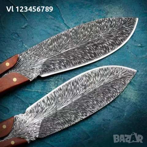 Уникален здрав нож"ПЕРО" 99х189, снимка 4 - Ножове - 53351140