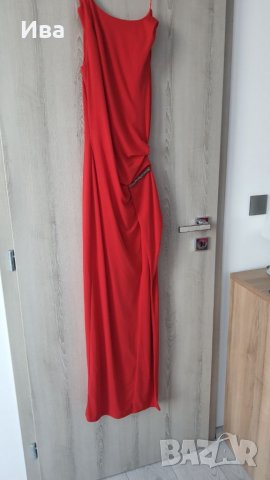 Дълга офицялна червена рокля Orsay XS р-р, снимка 1 - Рокли - 39640141