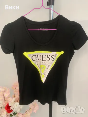 Тениска Guess размер М, подходяща S-XS, снимка 6 - Тениски - 50203314