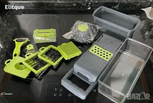 Кухненско ренде с контейнер Nicer Dicer Plus – 13 части 🥕