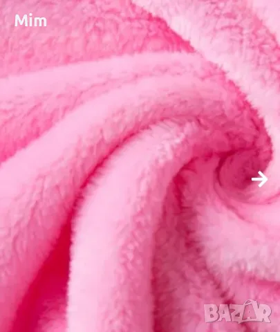 XL / 2XL Розов,поларен, мек халат , снимка 6 - Нощници - 48290129