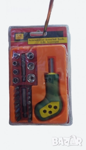 Комплект отвертки с удобна ергономична дръжка и приставки, снимка 3 - Други стоки за дома - 52820213