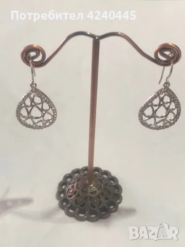Висящи сребърни обеци