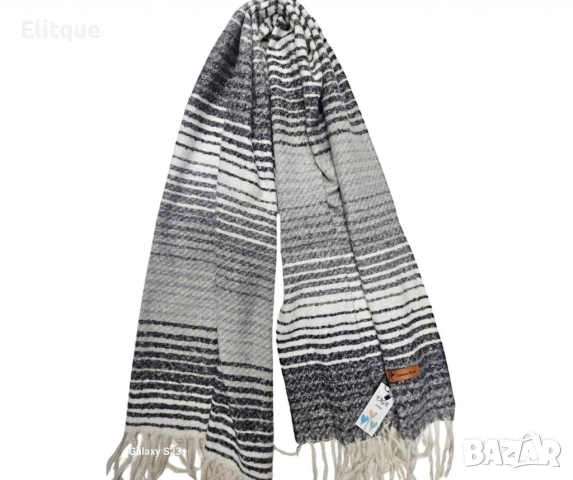 Дамски всекидневен шал с ресни, в абстрактни различни десени, снимка 17 - Шалове - 52843102