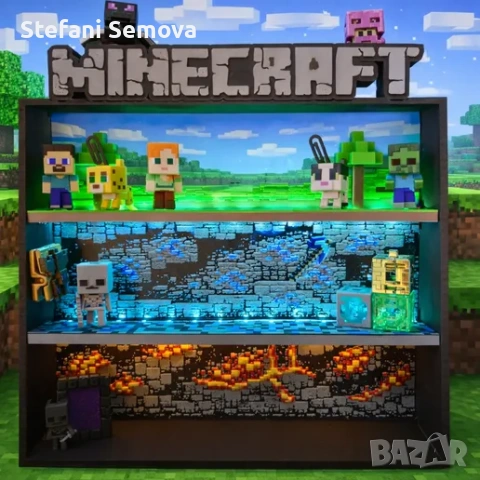 Minecraft Kinder Joy - Поставка за фигурки