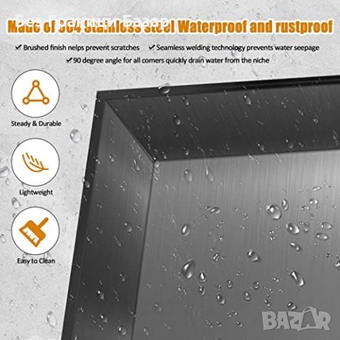 Нов Елегантен Шкаф Конструкция за Баня Неръждаема стомана Съхранение Организатор, снимка 4 - Други стоки за дома - 43076167