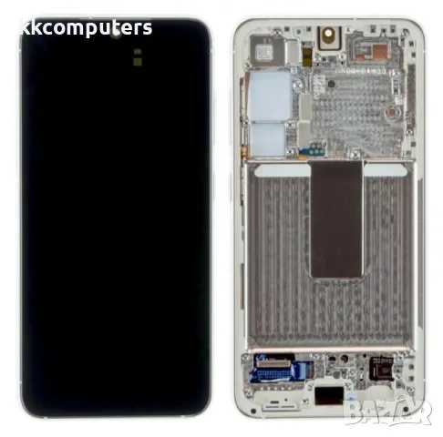 LCD Дисплей за Samsung SM-S916F S23 Plus 5G / GH82-30476B / 30477B / Тъч скрийн + рамка / Бял / КЛАС