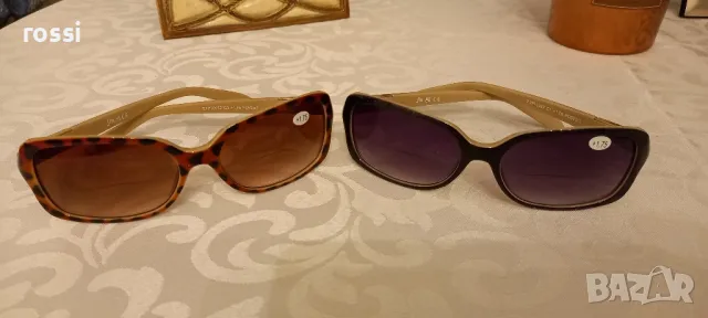 От Германия! Слънчеви диоптрични очила за четене + 1,75. Бифокални. Нови.