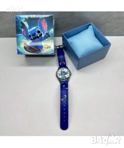Стич Stitch Лило детски син ръчен часовник, снимка 3 - Детски - 48593423