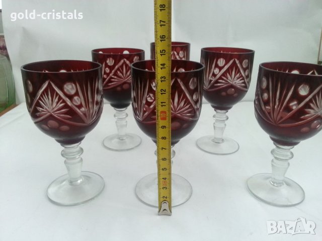 стари кристални чаши, снимка 2 - Антикварни и старинни предмети - 33271299