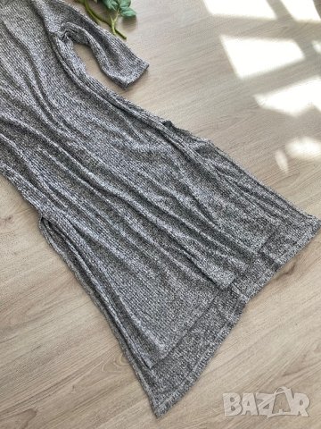 Разпродажба! Сива дълга туника рипс, размер XL XXL , снимка 2 - Туники - 43197706