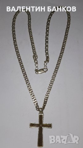 Сребърни кръстчета със синджири, снимка 7 - Колиета, медальони, синджири - 43331195