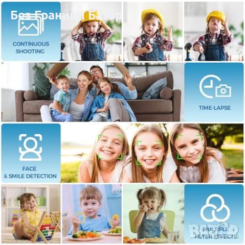 Нова 44MP FHD 1080P Цифрова Камера Компактна, 16X Увеличение, снимка 3 - Фотоапарати - 43514848