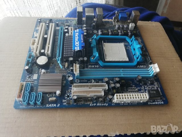 Дънна платка Gigabyte GA-MA78LMT-S2 Socket AM3, снимка 6 - Дънни платки - 37994140