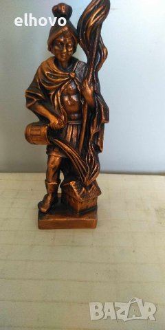 Статуетка св.Флориан, 20см, снимка 2 - Антикварни и старинни предмети - 42972668