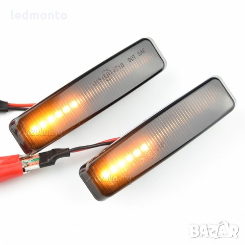 Бягащи лед мигачи,  мигачи за бмв  БМВ Е39 BMW E39 Тунинг мигачи LED динамичен , снимка 8 - Аксесоари и консумативи - 32332604