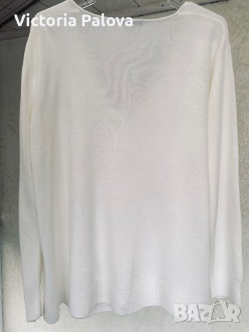 Красива нежна жилетка CASHMERE - FEELING айвъри, снимка 7 - Жилетки - 43370846