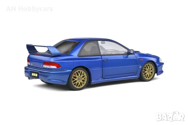 Subaru Impreza 22b Sonic Blue 1998 1:18 Solido, снимка 4 - Колекции - 48622679