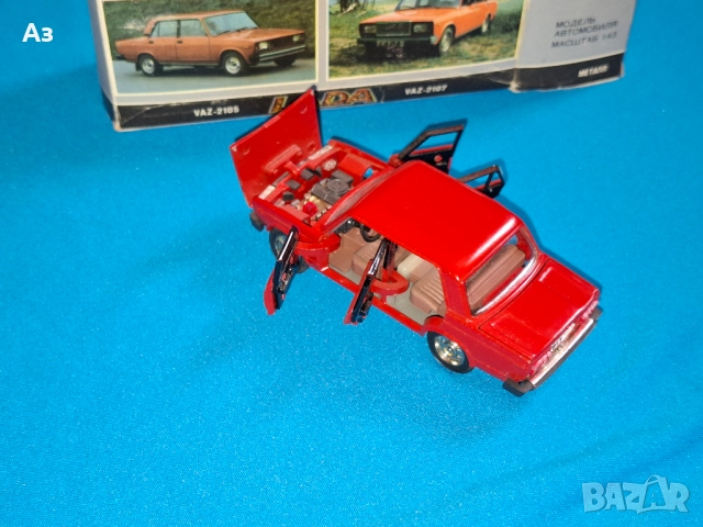 Руски метален модел на кола Лада 2105 ВАЗ в мащаб 1:43 Made in USSR Сделано в СССР, снимка 4 - Колекции - 52942873