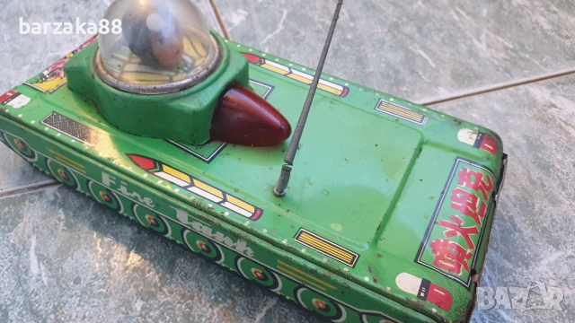 Стара китайска играчка Танк, снимка 2 - Колекции - 52372780